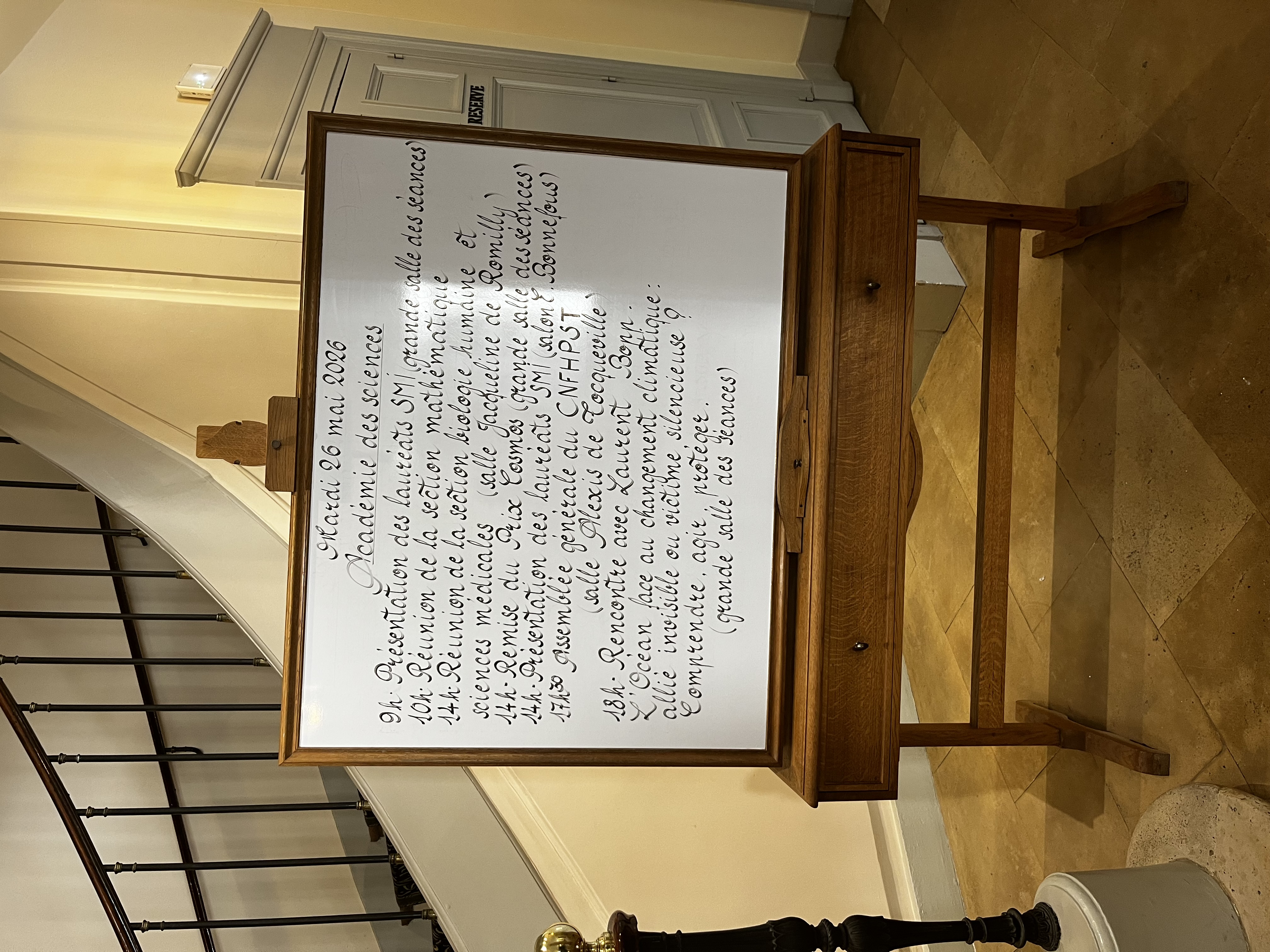 Évènements à l'institut de France